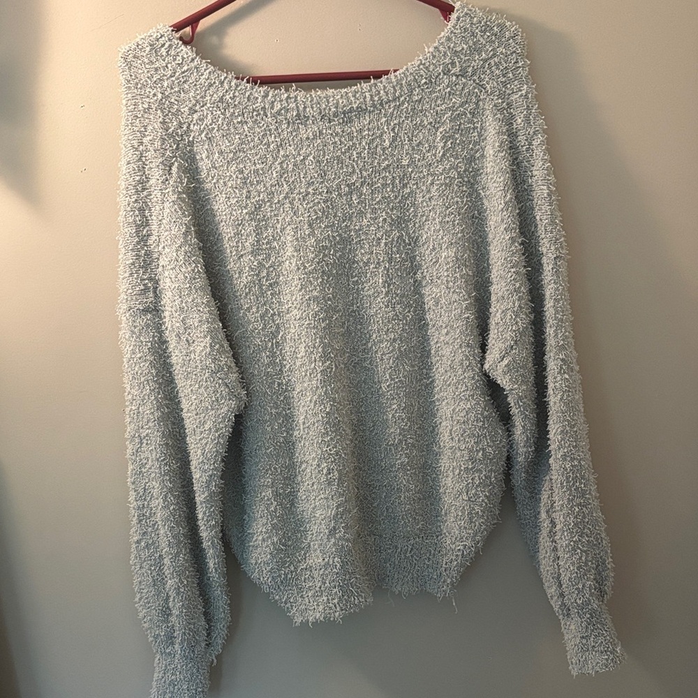 Universal Thread Light Blue V-Neck Sweater - Picture 3 of 5